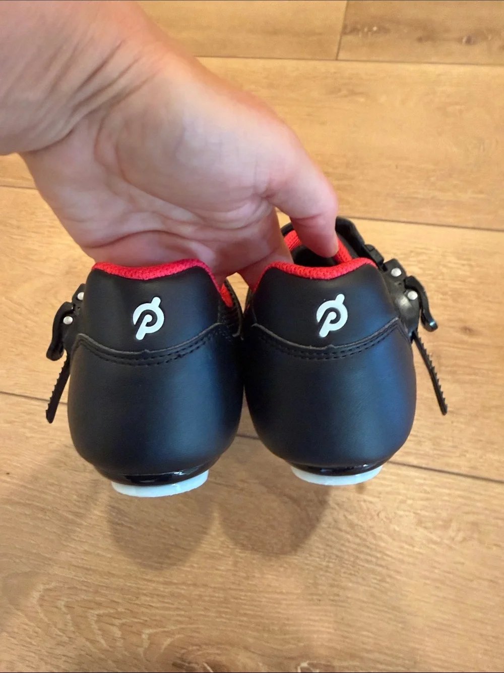 Peloton Cycling Shoes Black Red Size 41 New Never Worn